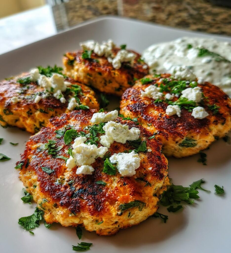 Mediterranean Chicken Patties