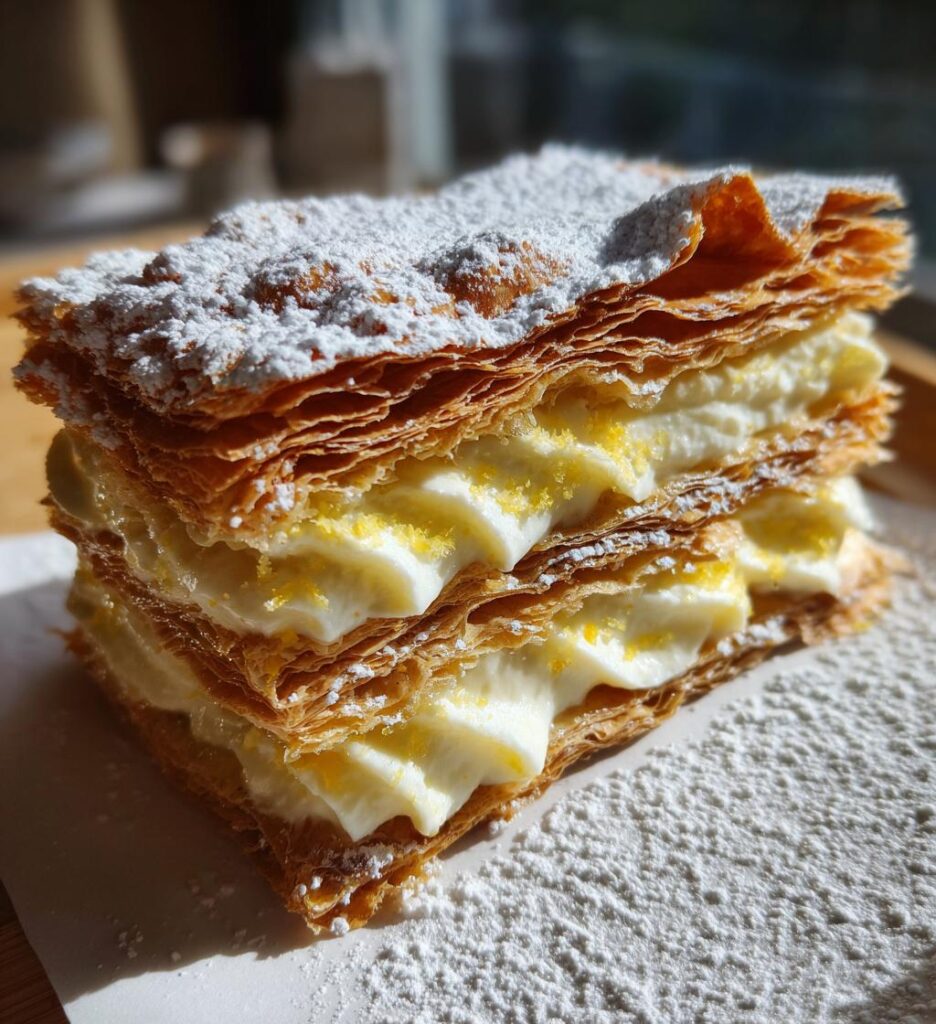Mille Feuille With Lemon Ricotta