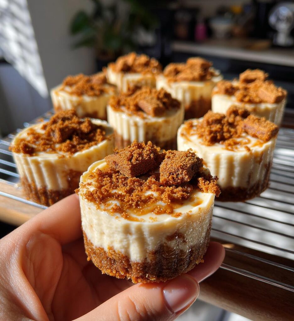 Mini Biscoff Crunch Cheesecakes