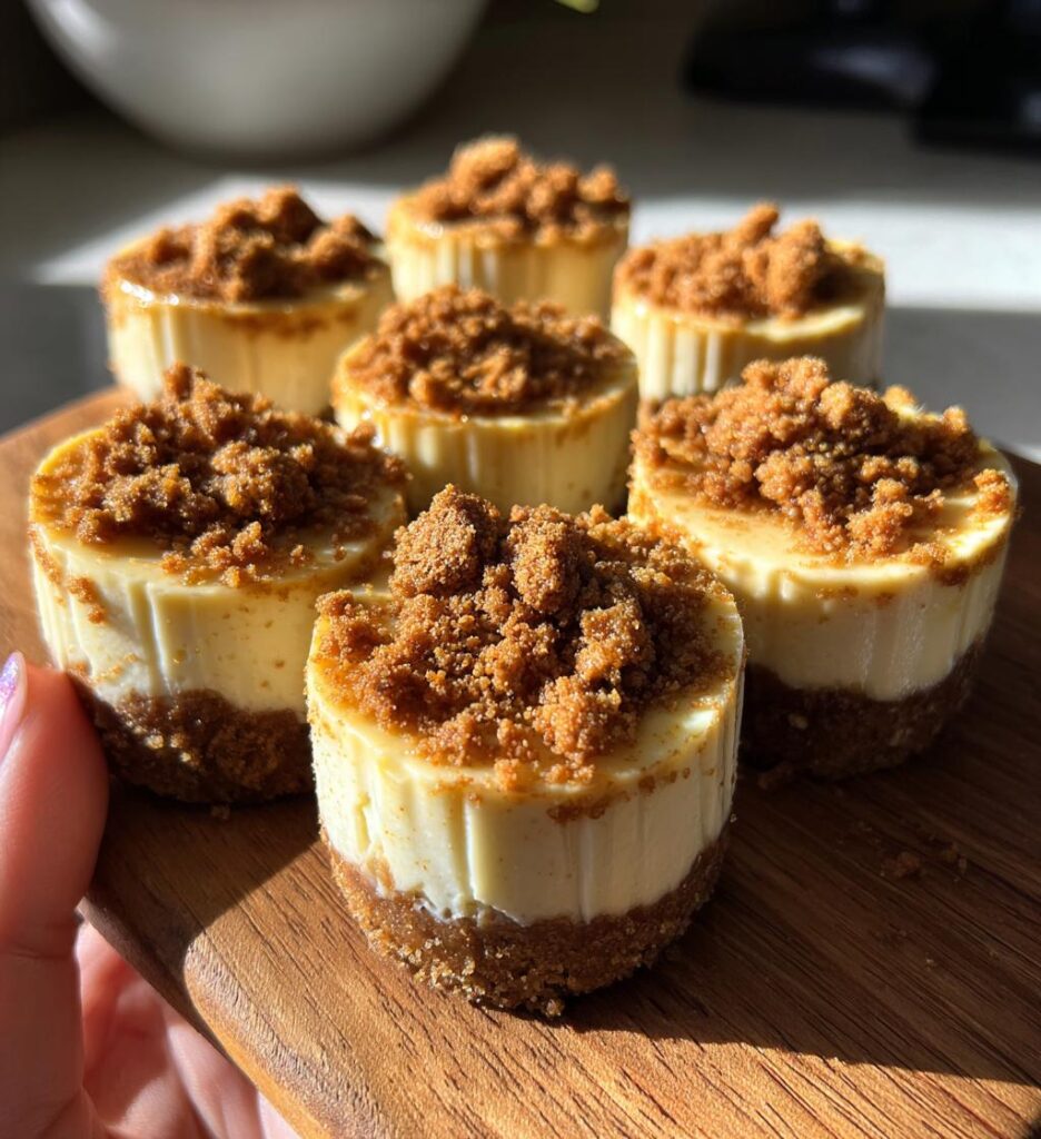 Mini Biscoff Crunch Cheesecakes