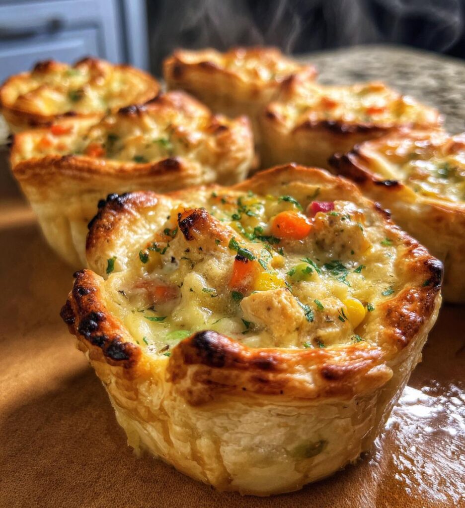 Mini chicken pot pies