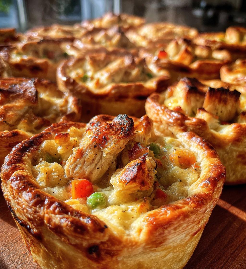 Mini chicken pot pies