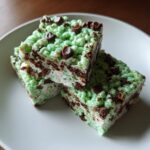 Mint Chocolate Chip Rice Krispie Treats