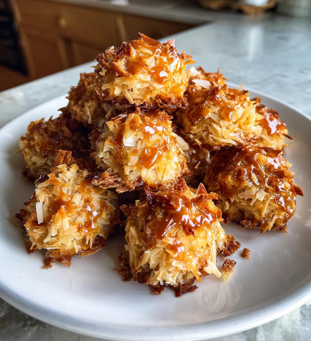 No-Bake Coconut Praline Cookies
