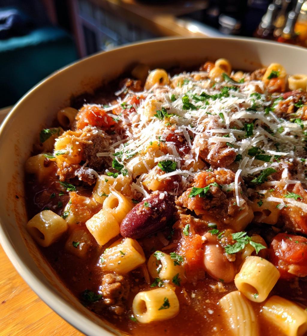 Olive Garden Slow Cooker Pasta Fagioli - detail 1