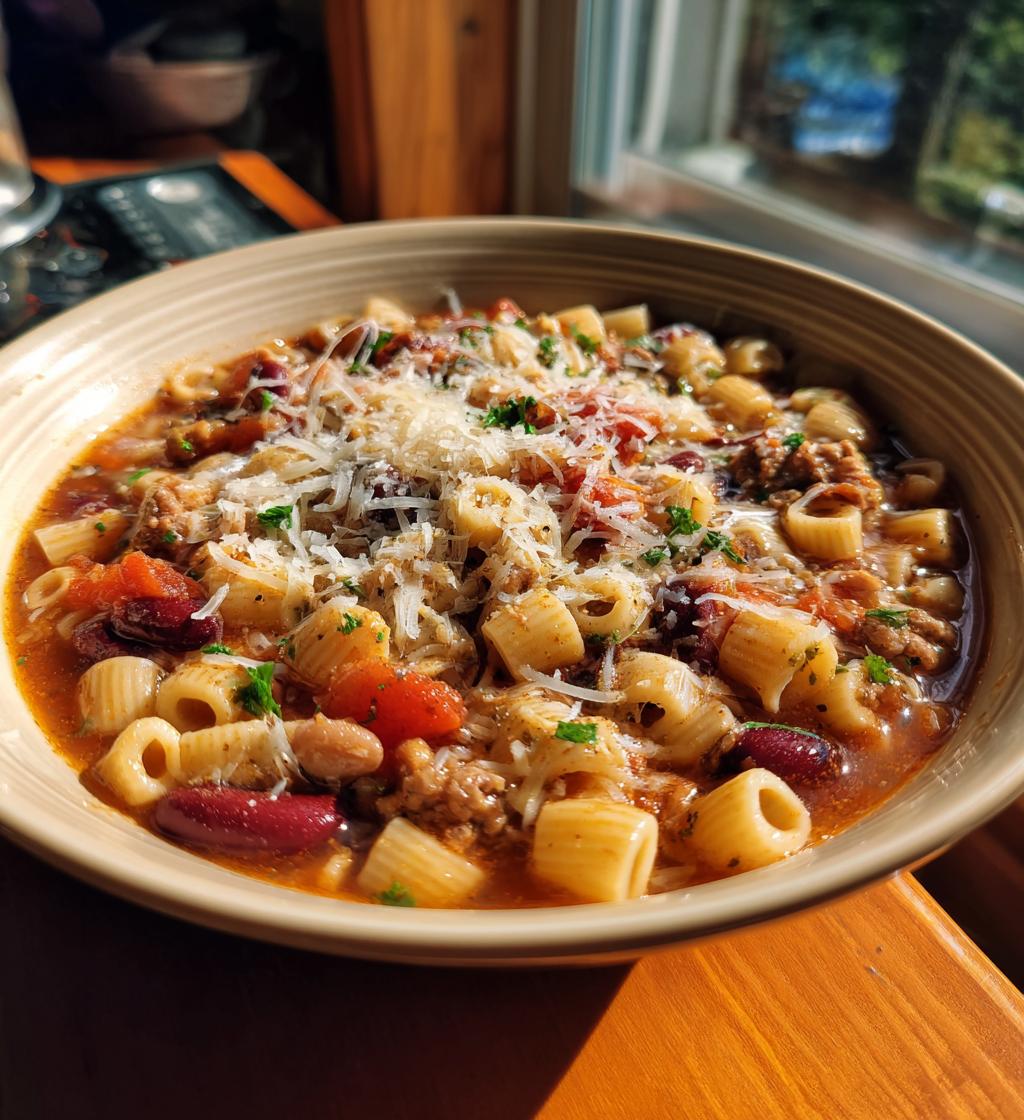 Olive Garden Slow Cooker Pasta Fagioli