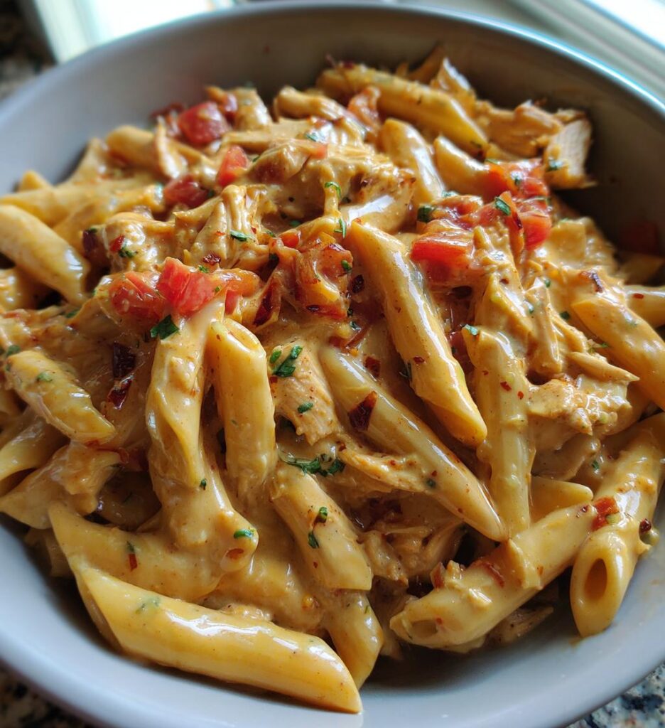 One-Pot Smoky Chipotle Cheesy Chicken Pasta