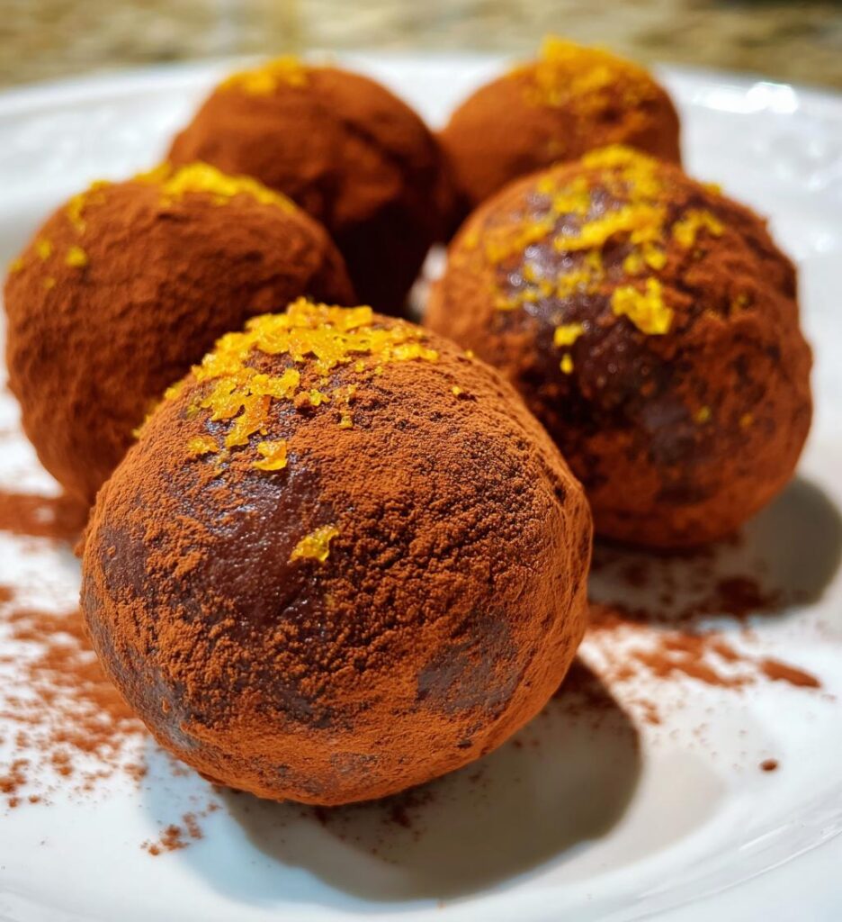 Orange Chocolate Christmas Truffles