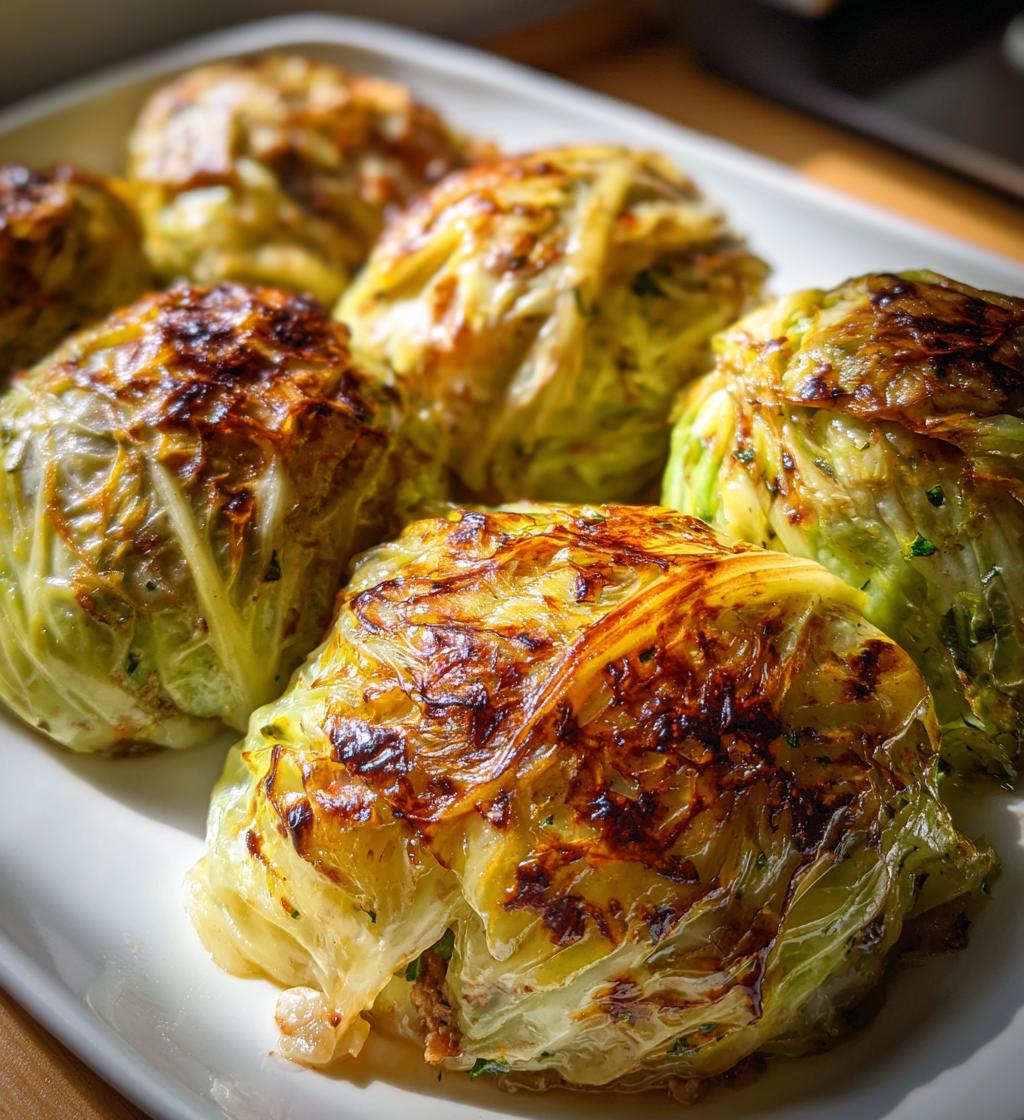 Oven-Baked Cabbage Burgers - detail 1