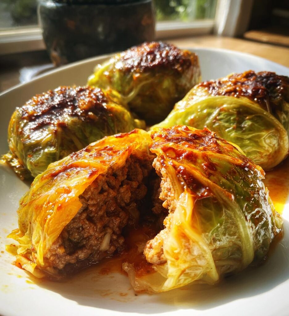 Oven-Baked Cabbage Burgers