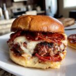 Pepperoni Burger Provolone Brioche