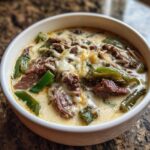 Philly Cheesesteak Soup