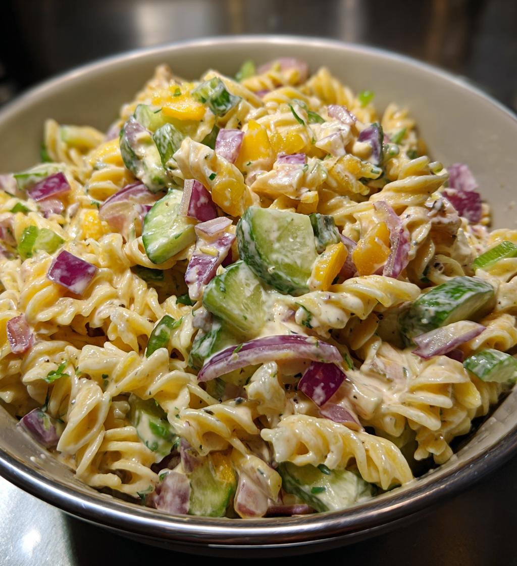 Pickle Pasta Salad - detail 1
