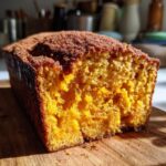 Pumpkin Bread with Vanilla Pudding