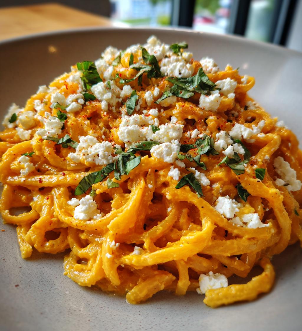 Pumpkin Pasta with Feta - detail 1