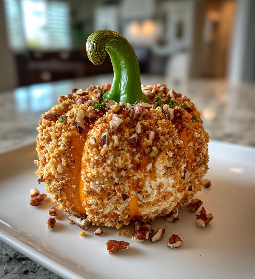Pumpkin Shaped Cheese Ball