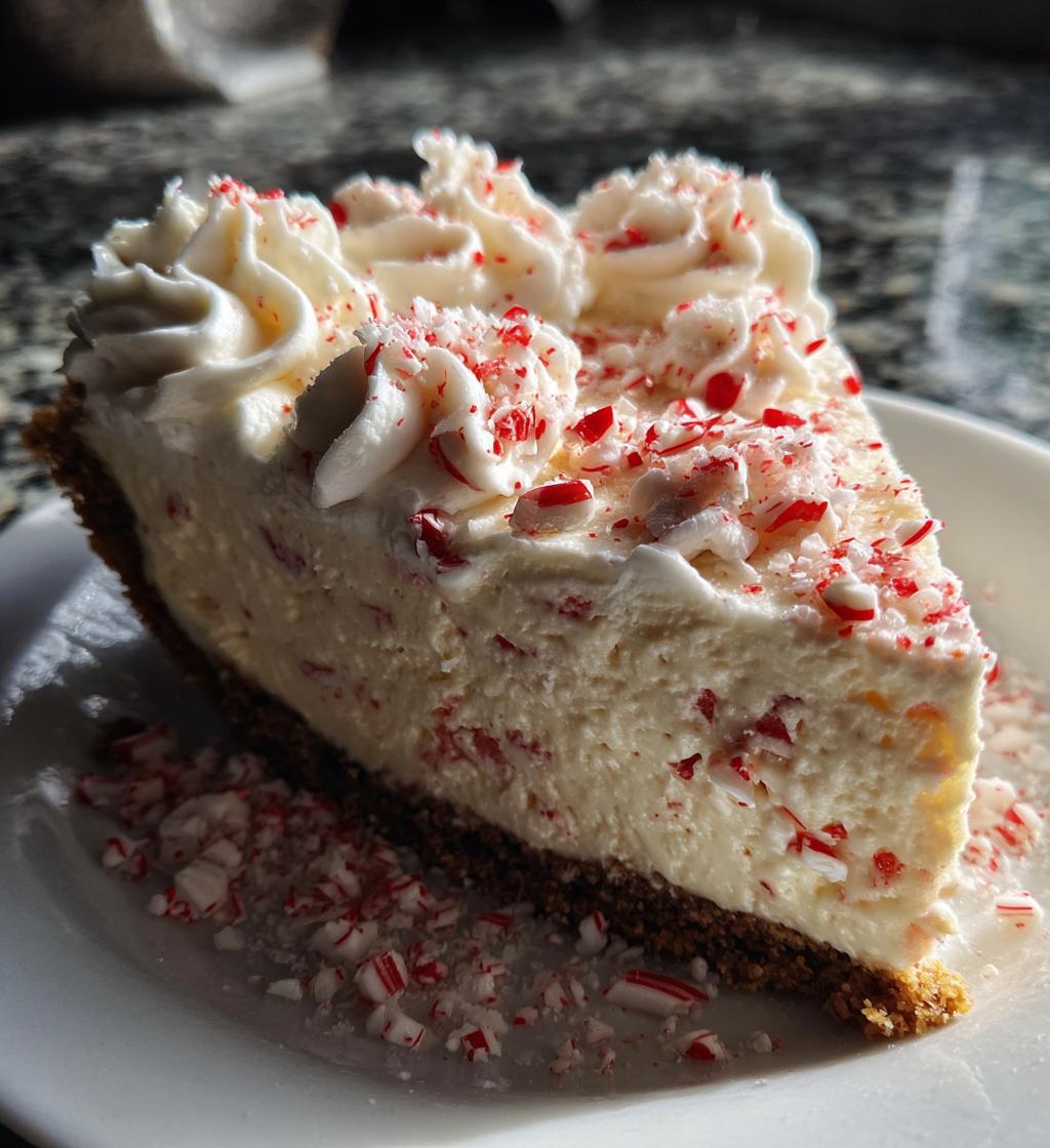 Quick Christmas Peppermint Pie - detail 1