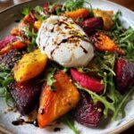 Roasted Beets And Carrots With Burrata Salad