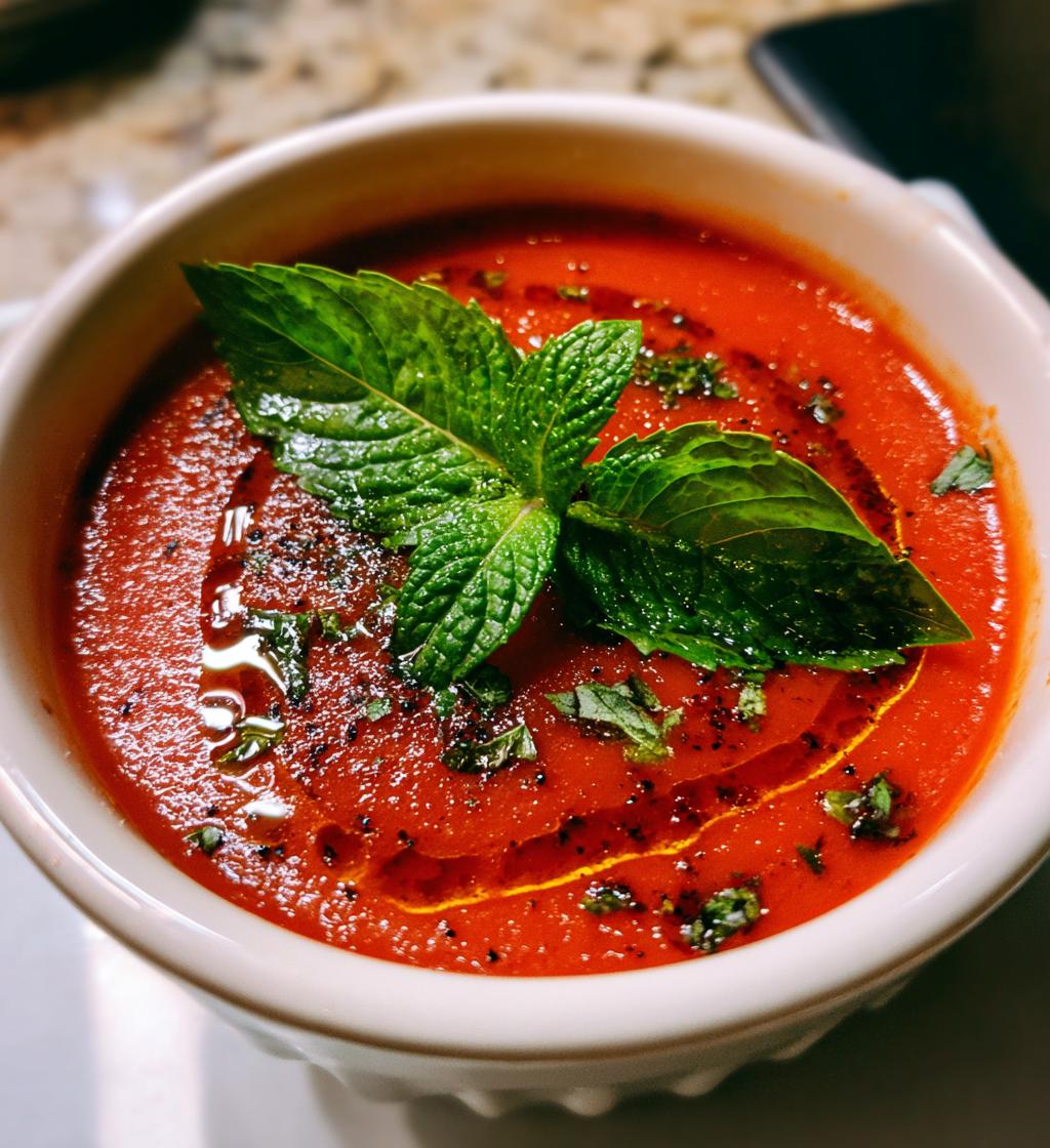 Roasted Tomato Soup With Herbs - detail 1