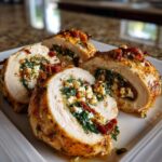 Rolled Up Chicken with Feta, Spinach, and Sun-Dried Tomatoes