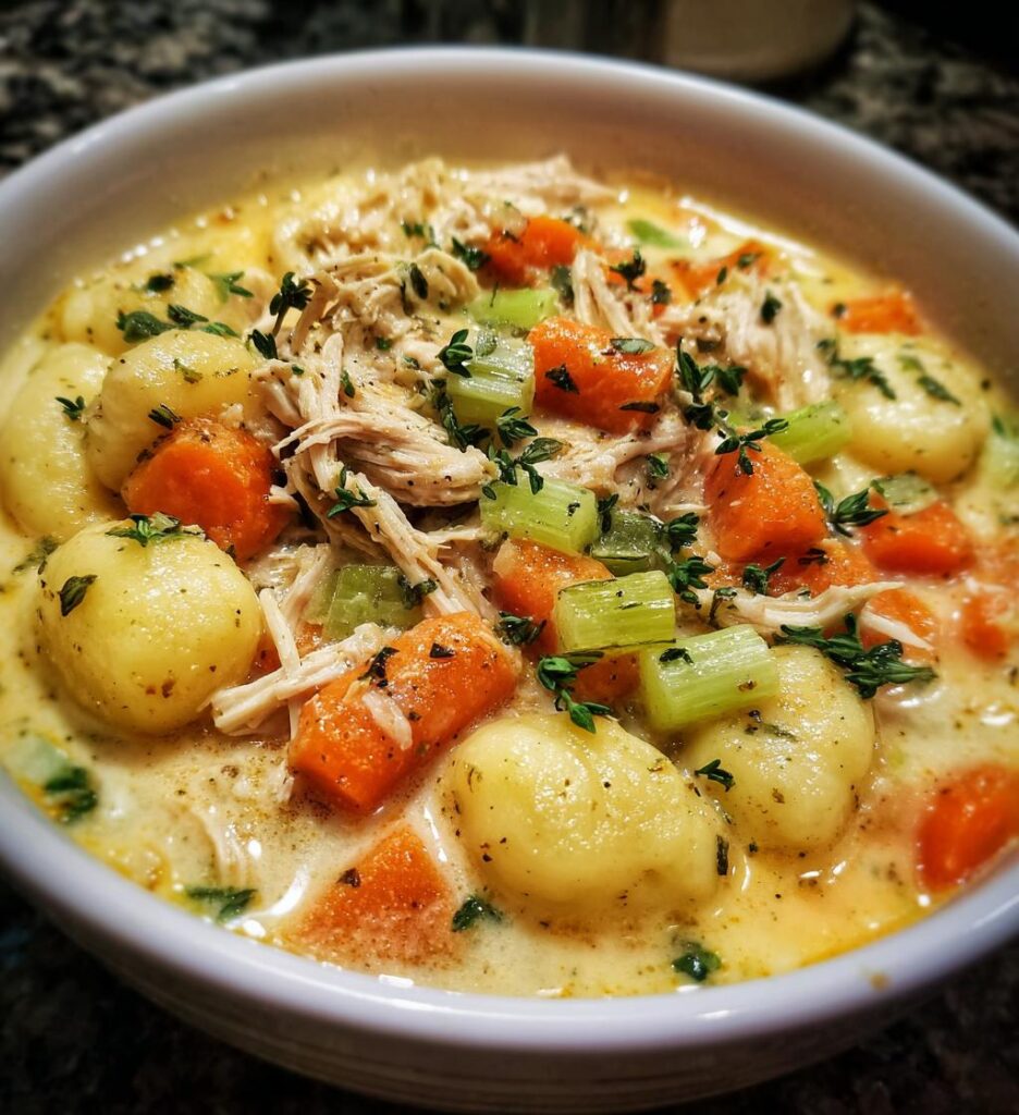 Rotisserie Chicken Gnocchi Soup
