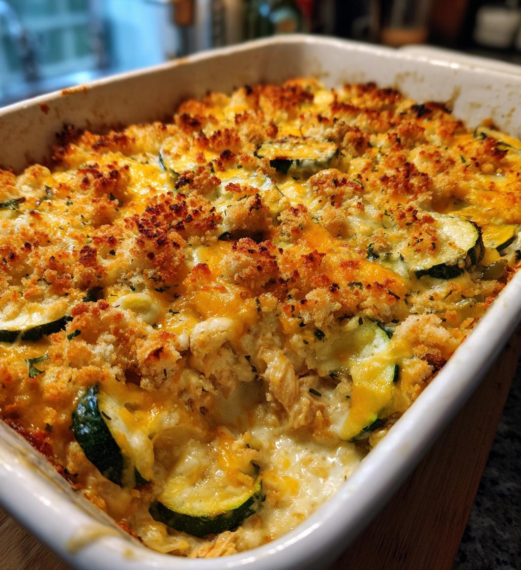 Rotisserie Chicken Zucchini Casserole