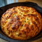 Rustic Garlic Rosemary Skillet Bread