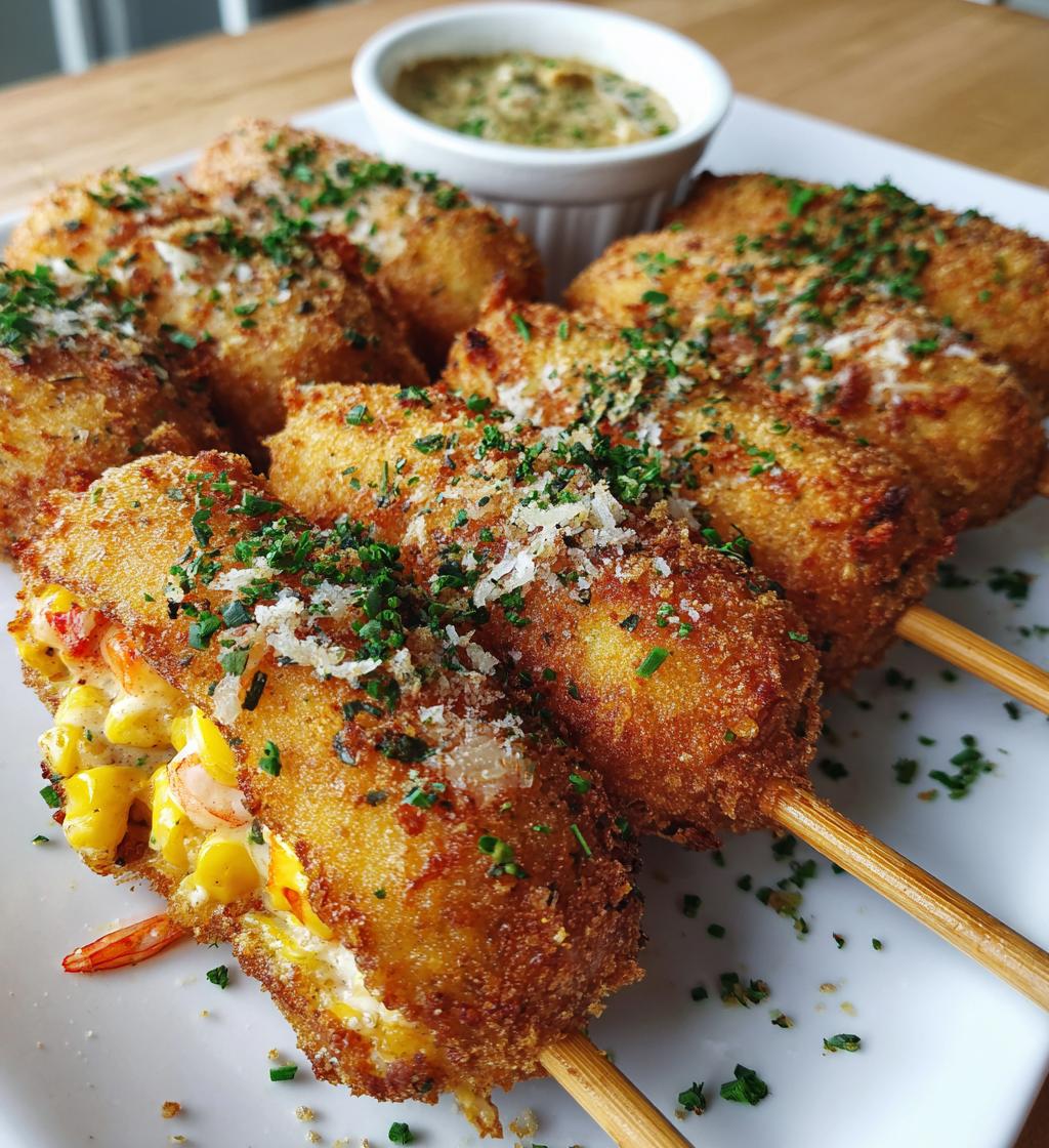 Shrimp Crab Nacho Corn Dogs - detail 1