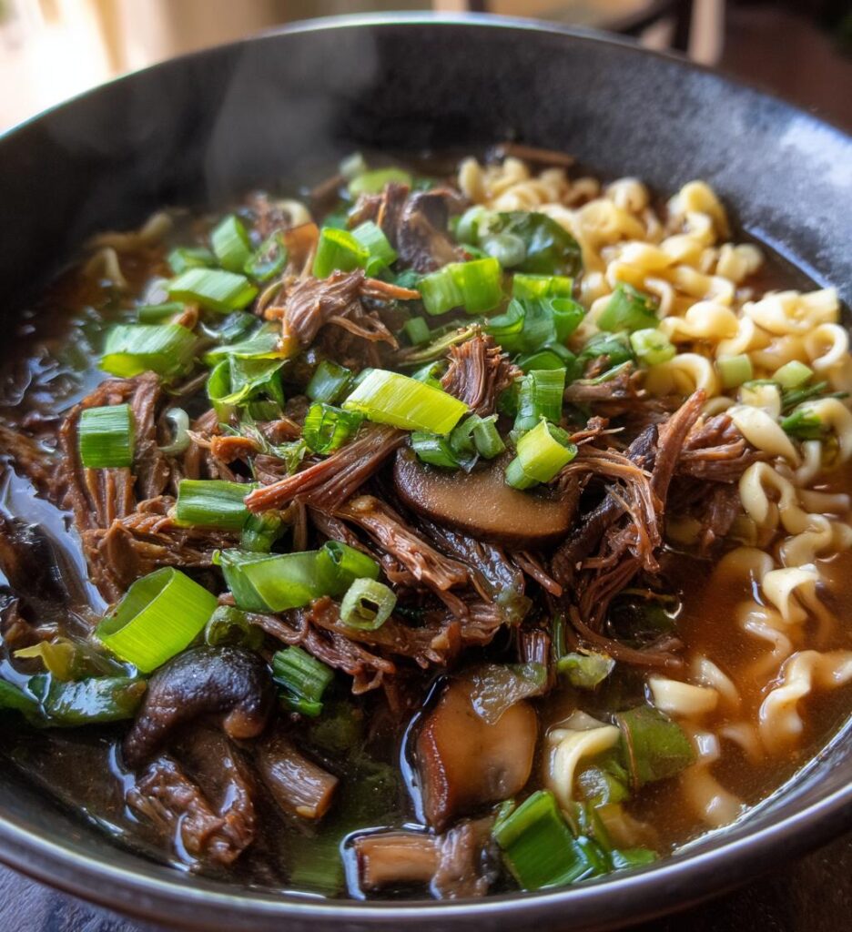 Slow Cooker Beef Ramen