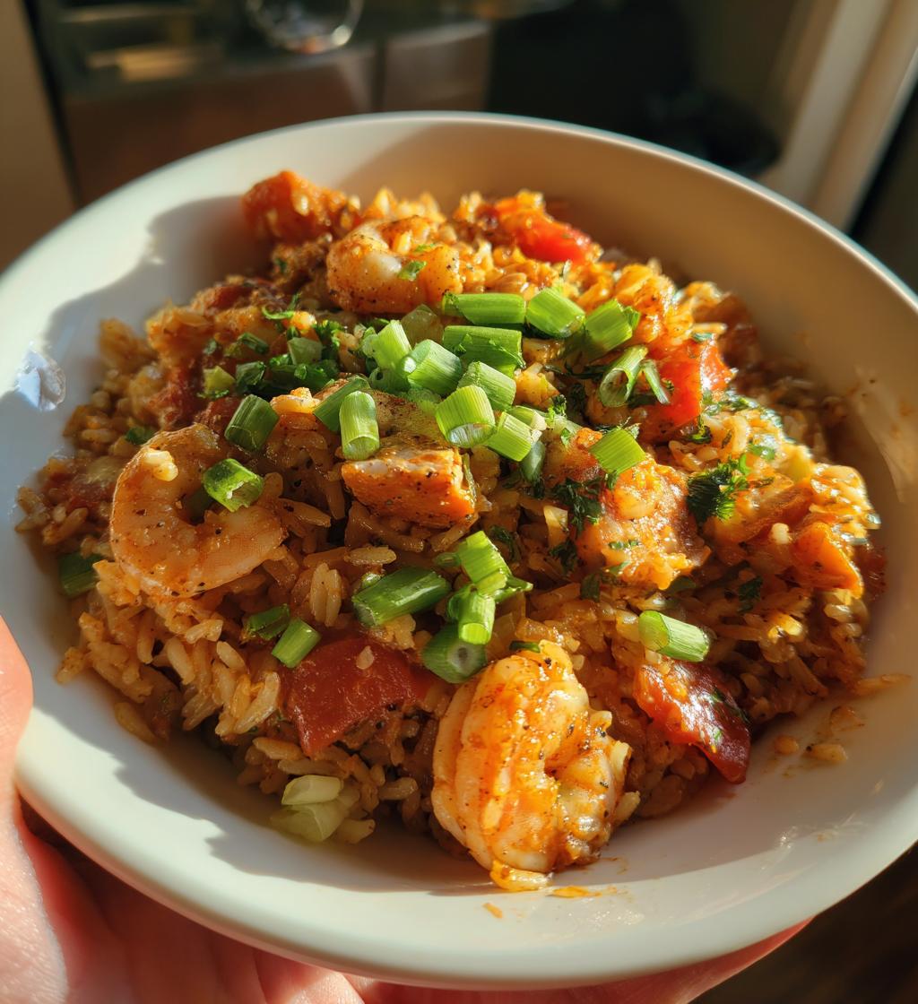 Spicy Chicken Shrimp Jambalaya
