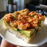 Spicy Shrimp Sushi Stacks