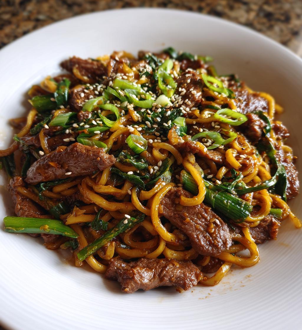 Sticky Beef Noodles - detail 1