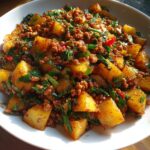 Stir Fried Potatoes Minced Meat