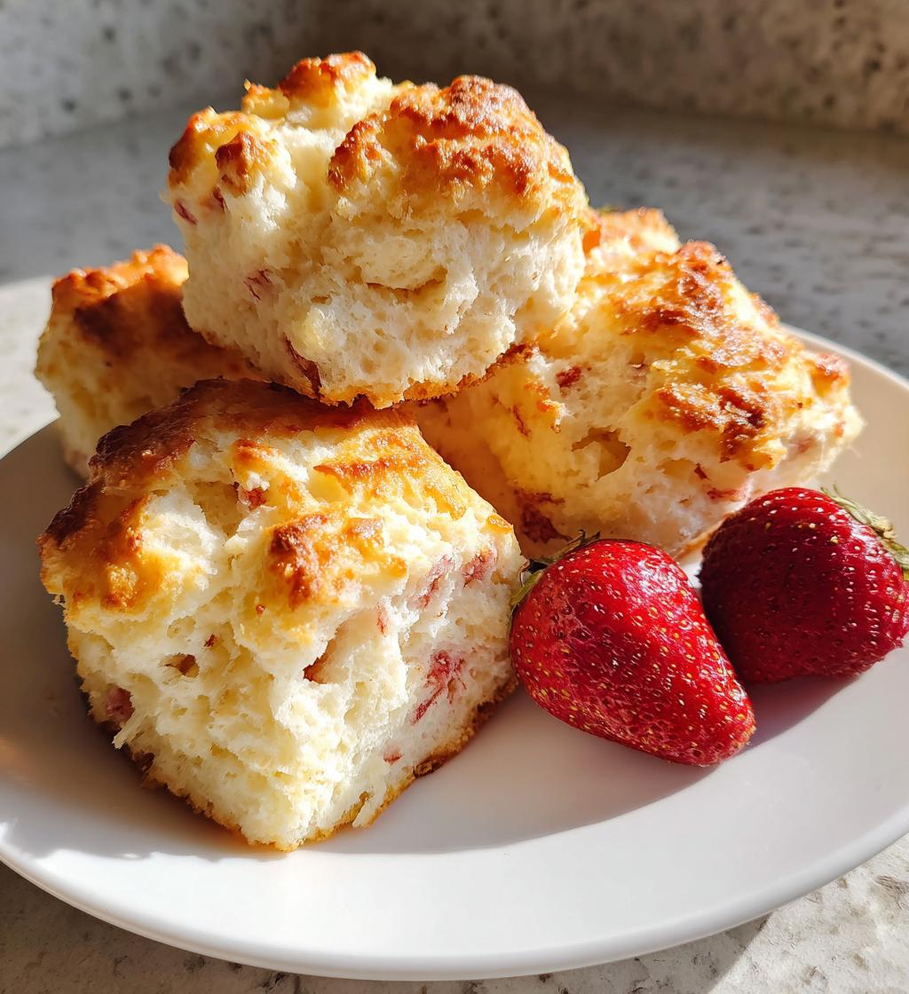 Strawberry Cottage Cheese Cloud Bread - detail 1