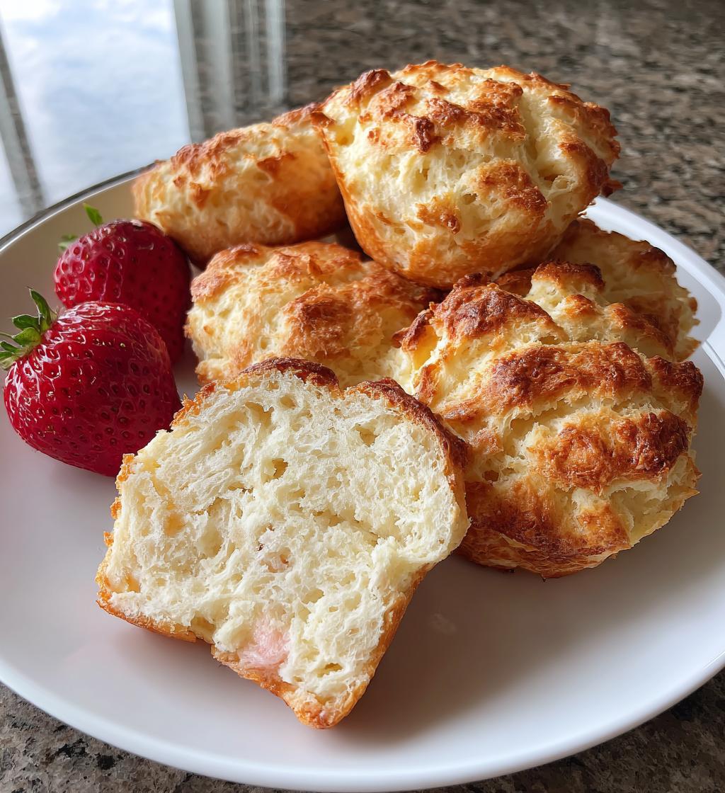 Strawberry Cottage Cheese Cloud Bread