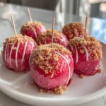 Strawberry Shortcake Candy Apples