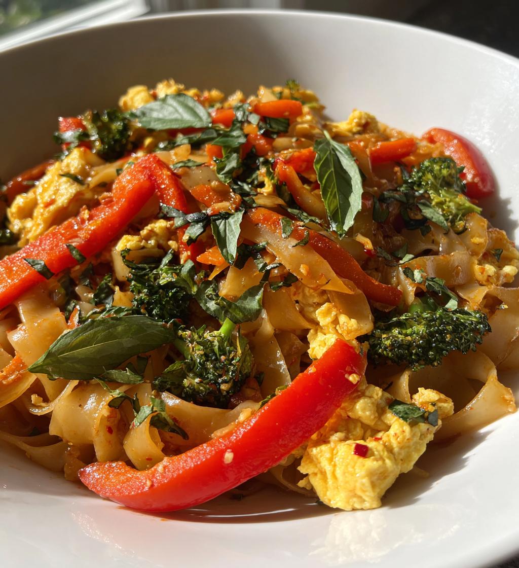 Street Style Thai Drunken Noodles