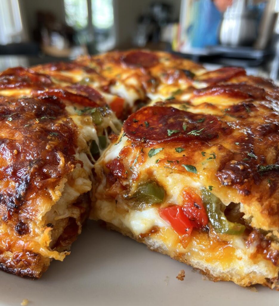 Stuffed Layered Pizza Pie