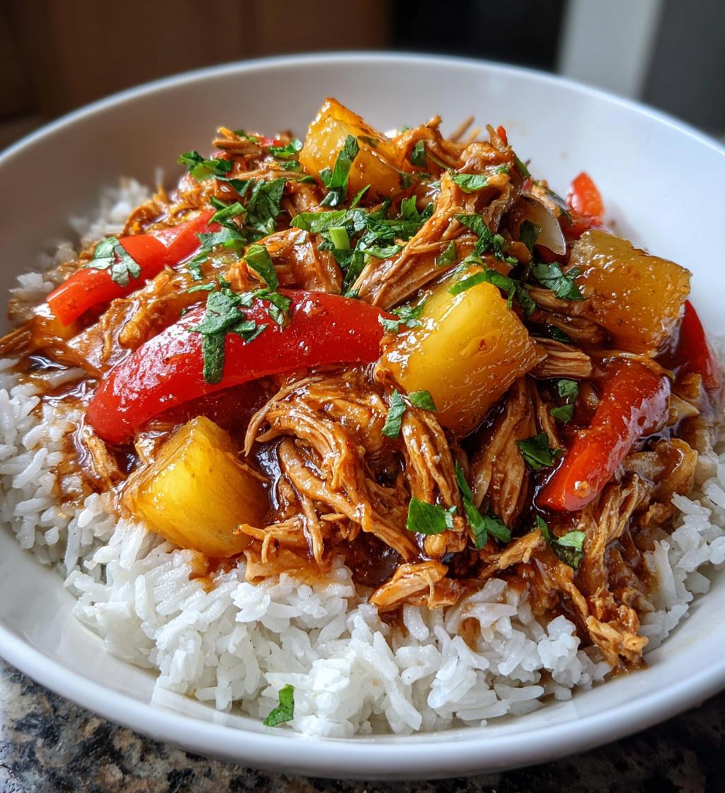 Sweet Hawaiian Crockpot Chicken - detail 1