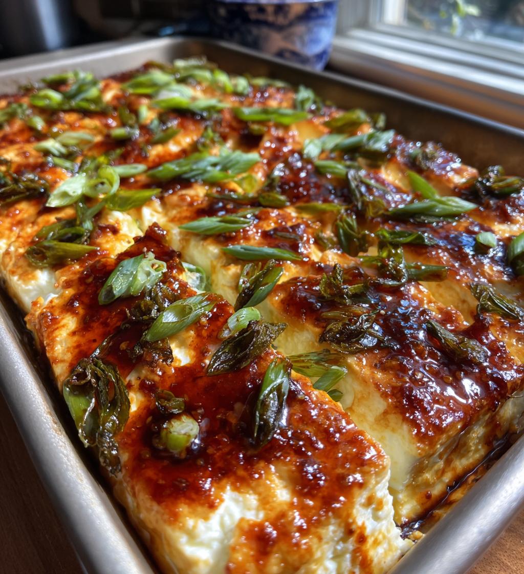 Swicy Baked Feta With Gochujang Honey Glaze - detail 1