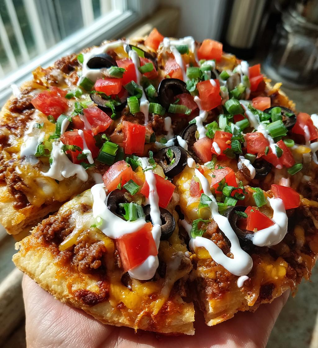 Taco Pizza Appetizer