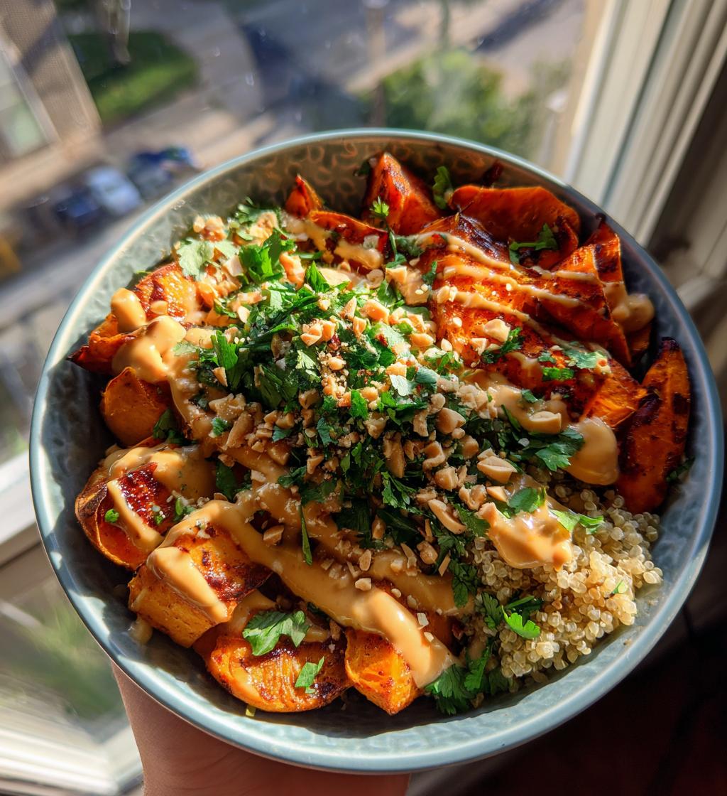 Thai Peanut Sweet Potato Bowl