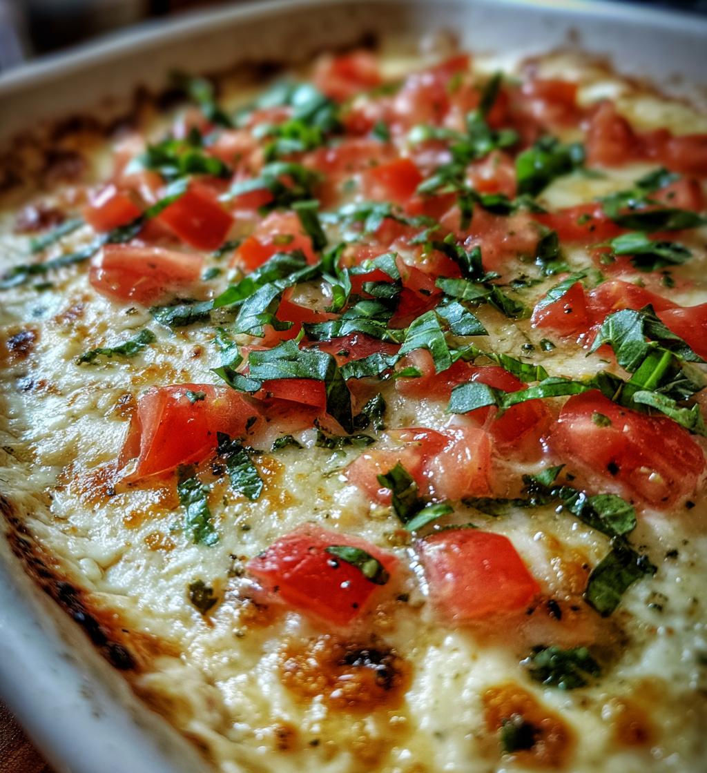 Three Cheese Tomato Bruschetta Dip - detail 1