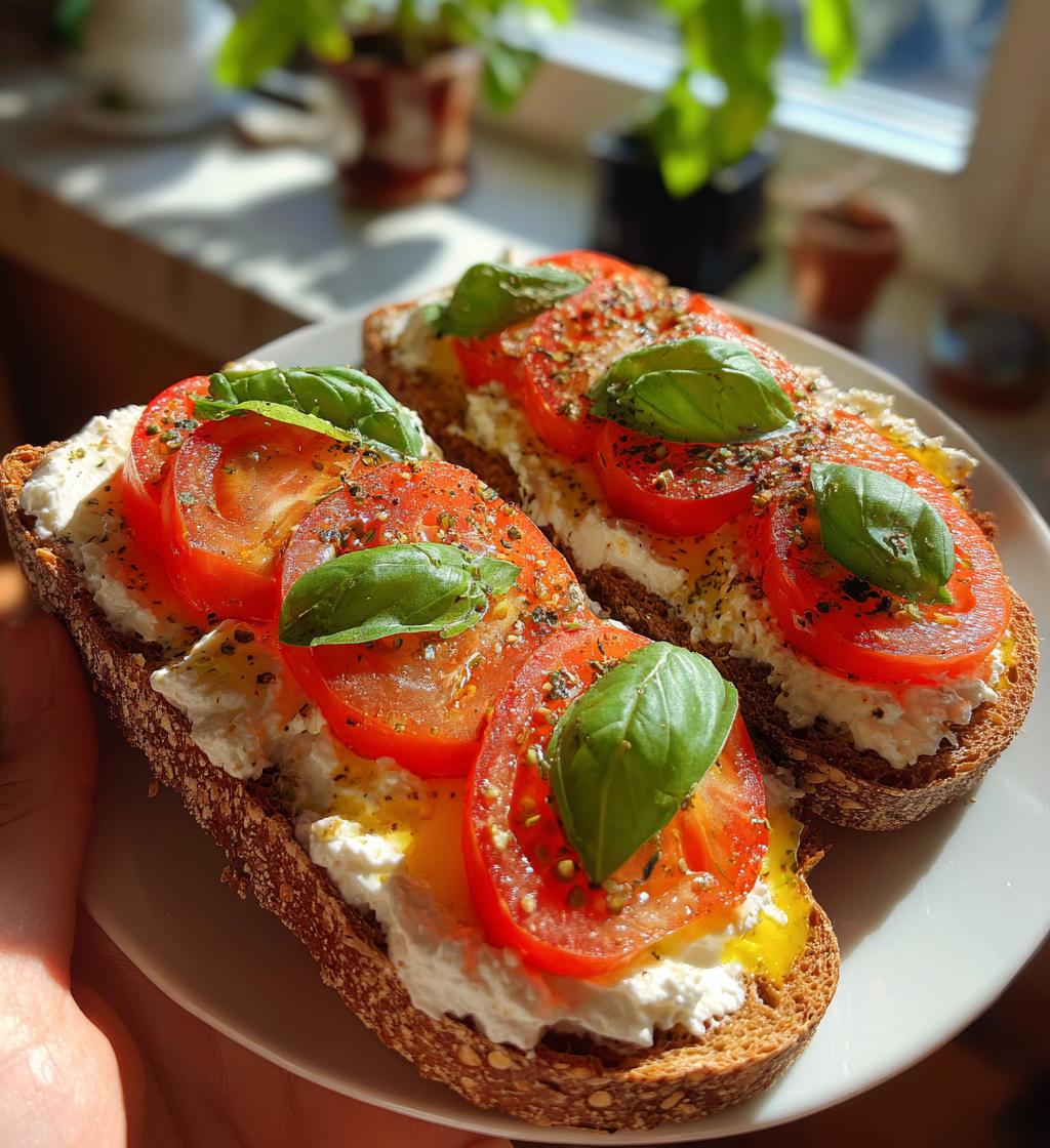 Tomato Cottage Cheese Toast - detail 1
