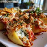 Turkey Spinach Stuffed Shells