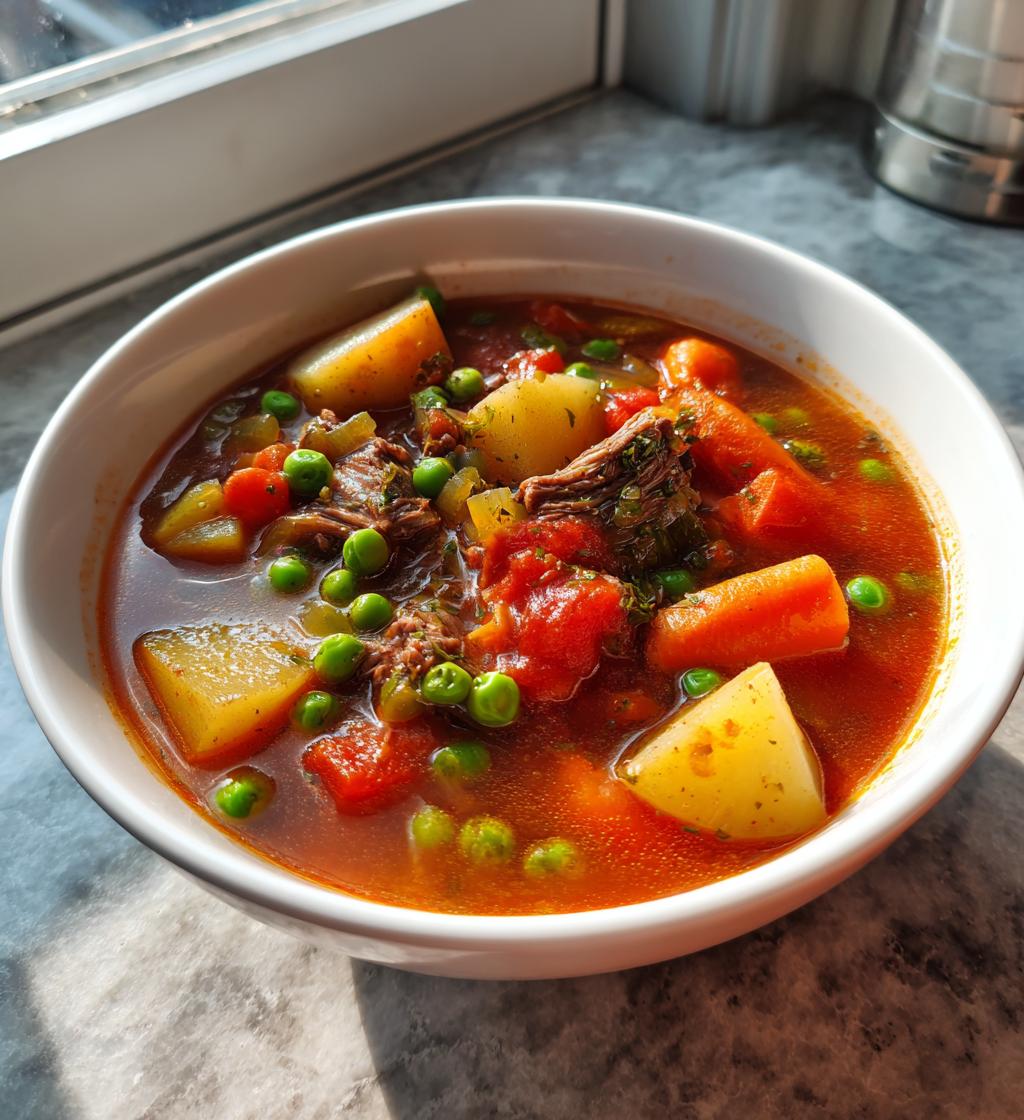 Vegetable Beef Soup - detail 1