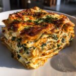 Vegetarian Pumpkin Spinach Lasagna