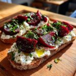 Whipped Feta Beetroot Toast