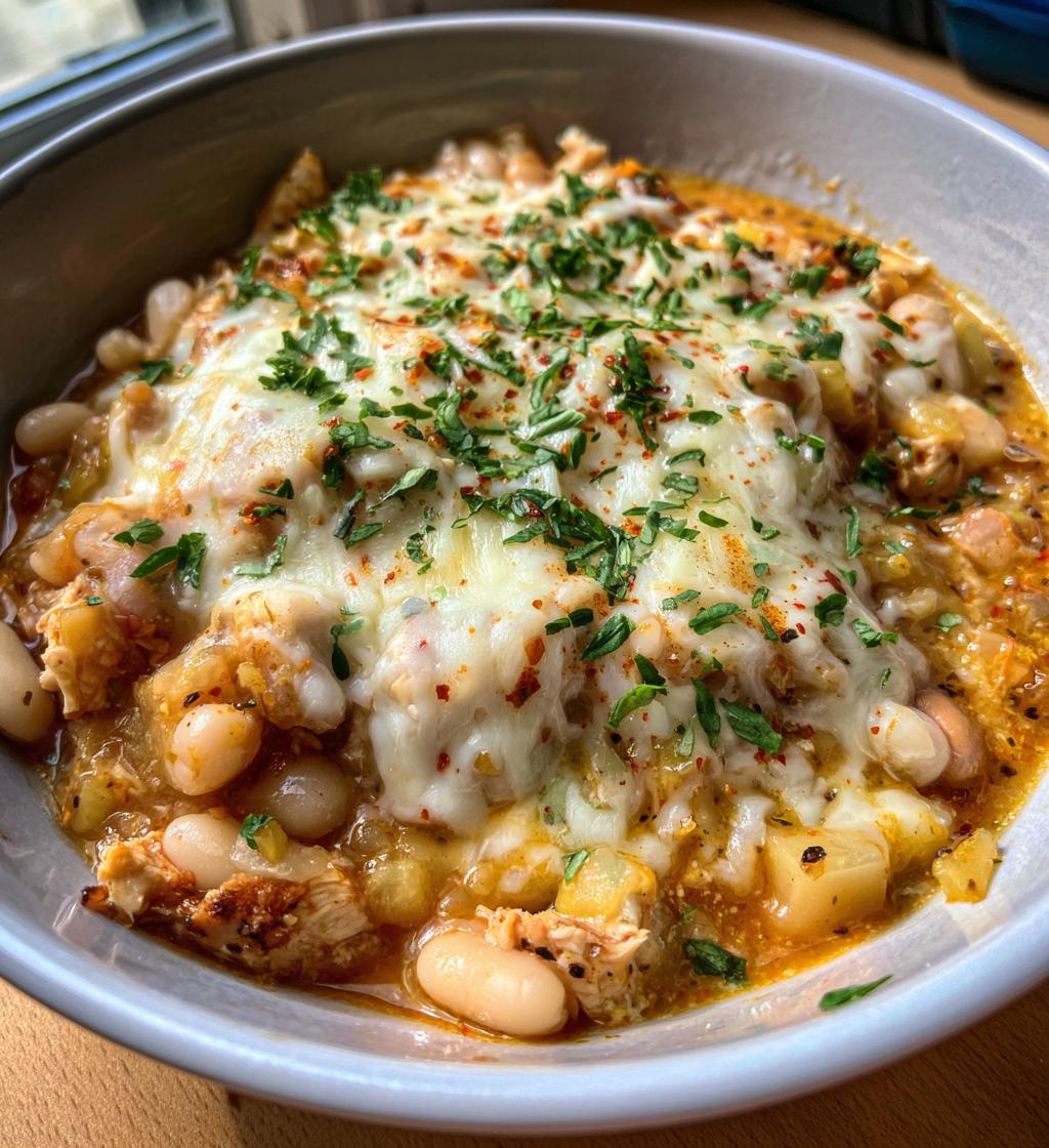 White Cheddar & Apple Chicken Chili