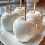 White Sparkle Candy Apples
